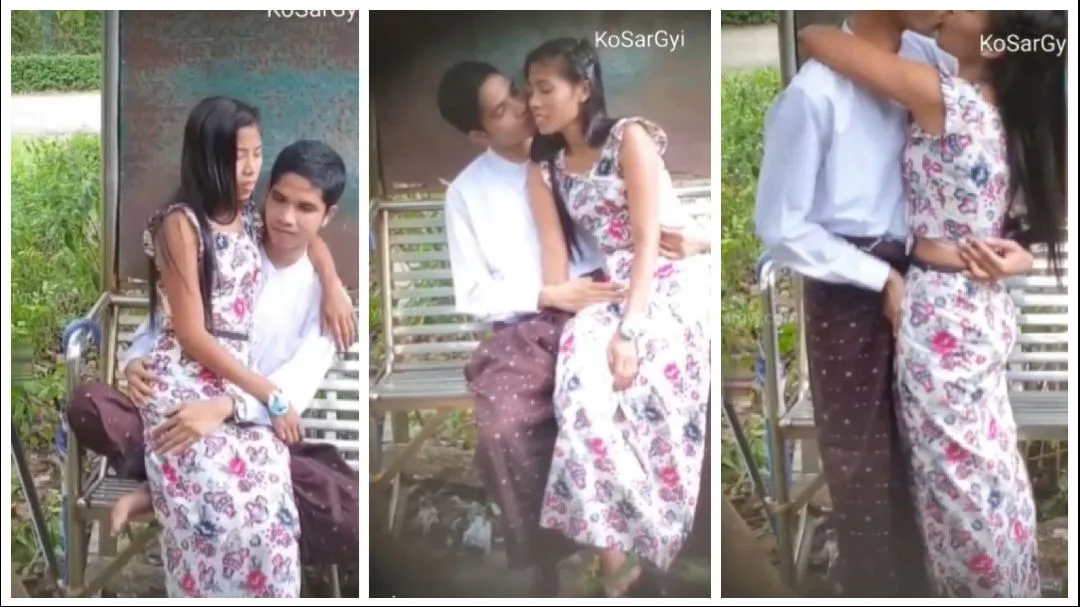 မြန်မာချောင်းရိုက် (၅၁) – Myanmar Teen Couple Works To Arouse Sexual Desire