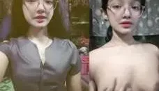 မျက်မှန်လေးနဲ့ နို့တွဲတွဲလေး