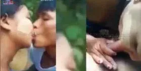 တောထဲမှာကစ်ဆင်ဆွဲပြီးတော့ လီးစုပ်ခိုင်းလိုးတဲ့အောကား